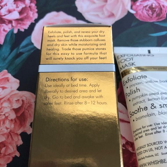 Whish Exfoliating and Softening Foot Mask New in Box - Picture 4 of 6